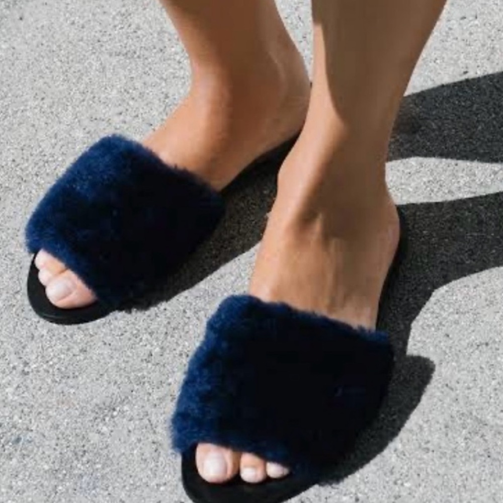 Loeffler Randall Isabel Shearling Slides